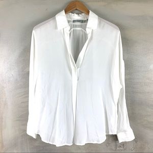 Vince Ivory Silk Blouse